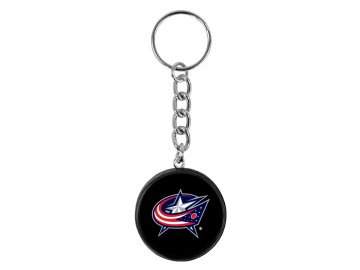 NHL přívěšek na klíče Columbus Blue Jackets minipuk