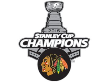 Odznak CHICAGO BLACKHAWKS 2015 STANLEY CUP CHAMPIONS