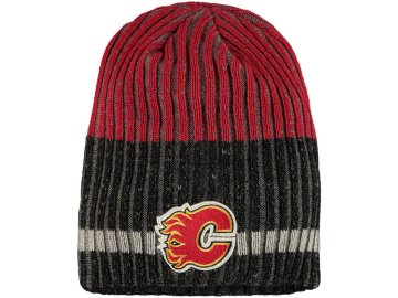 Zimní čepice Calgary Flames Reebok Face-Off Heathered Knit Beanie
