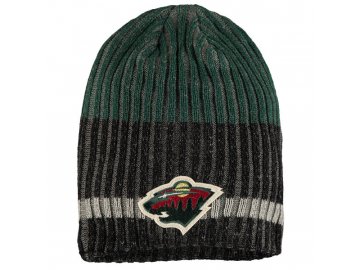 Zimní čepice Minnesota Wild Reebok Face-Off Heathered Knit Beanie