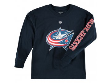 Dětské tričko Columbus Blue Jackets Old Time Hockey Two Hit Long Sleeve