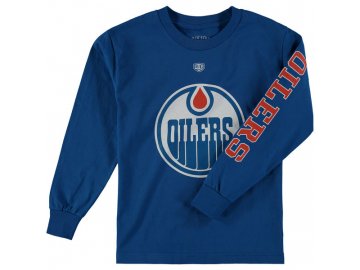 Dětské tričko Edmonton Oilers Old Time Hockey Two Hit Long Sleeve