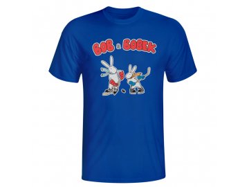 DĚTSKÉ TRIČKO BOB A BOBEK HOKEJISTÉ 2015 BLUE