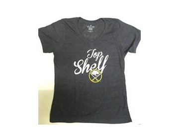 Tričko Buffalo Sabres Shelf Tri-Blend - dámské