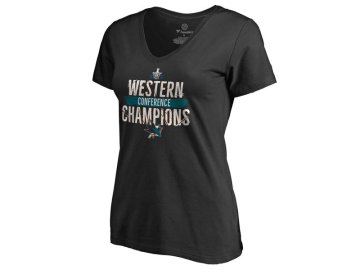 Dámské Tričko San Jose Sharks 2016 Western Conference Champions Breakaway