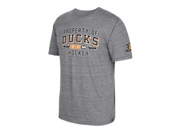 Tričko Anaheim Ducks CCM Property Block Tri-Blend