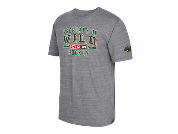 Tričko Minnesota Wild CCM Property Block Tri-Blend