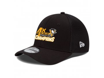 Kšiltovka Pittsburgh Penguins 2016 Stanley Cup Champions 4-Time 39THIRTY Flex