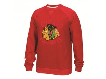 Mikina Chicago Blackhawks CCM Fleece Crew 2016