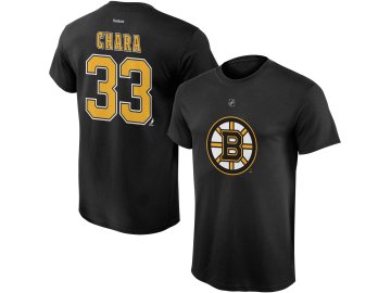 Dětské tričko Zdeno Chára Boston Bruins NHL Name & Number (Velikost Dětské L (11 - 12 let), Distribuce USA)