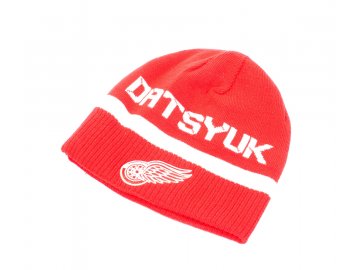 Pánská zimní čepice #13 Pavel Datsyuk Detroit Red Wings Player Reversible Knit