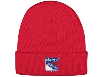 Zimní Čepice New York Rangers Reebok Basic Logo - Červená
