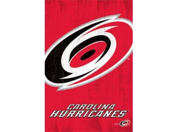 NHL Plakát Carolina Hurricanes Team Logo Cut