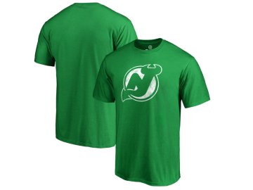 Tričko New Jersey Devils St. Patrick's Day White Logo