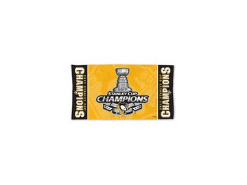 Plážová osuška Pittsburgh Penguins WinCraft 2017 Stanley Cup Champions On Ice 22'' x 42'' Locker Room Towel