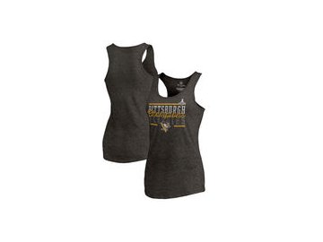 Dámské tričko Pittsburgh Penguins Fanatics Branded Women's 2017 Stanley Cup Champions Iron Tri-Blend Tank Top - Black