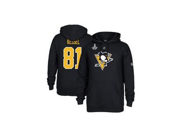 Mikina Phil Kessel Pittsburgh Penguins Reebok 2017 Stanley Cup Champions Replica Name & Number Pullover Hoodie - Black