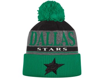 Kulich Dallas Stars Cuffed Knit Hat With Pom