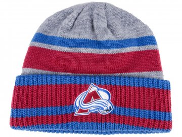 Zimní čepice Colorado Avalanche adidas NHL Heathered Grey Beanie