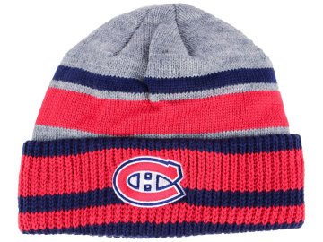 Zimní čepice Montreal Canadiens adidas NHL Heathered Grey Beanie