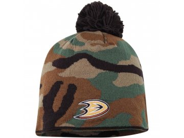 Kulich Anaheim Ducks Reebok Camo Cuffless Knit Beanie With Pom