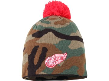 Kulich Detroit Red Wings Reebok Camo Cuffless Knit Beanie With Pom