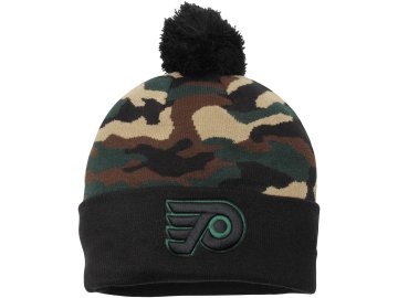 Kulich Philadelphia Flyers New Era Camo Top 2 Woodland Knit Beanie