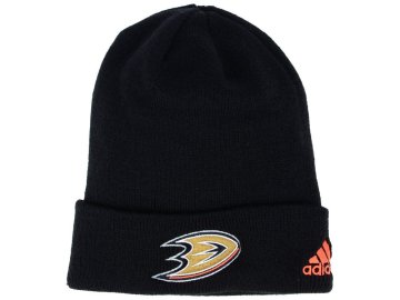 Zimní čepice Anaheim Ducks adidas NHL Basic Cuff Knit