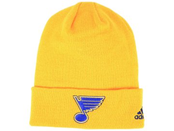 Zimní čepice St. Louis Blues adidas NHL Basic Cuff Knit YELL