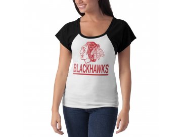 Dámské tričko Chicago Blackhawks Big Time Slim Fit Raglan T-Shirt