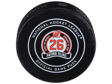 Puk Patrik Elias February 24, 2018 Retirement Night Official Game Puck