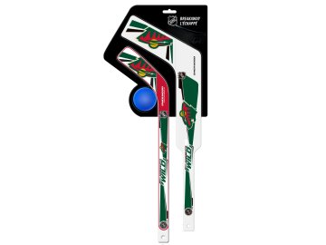 Plastiková minihokejka Minnesota Wild Breakaway pack