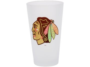 Sklenice Chicago Blackhawks Frosted Pint Glass