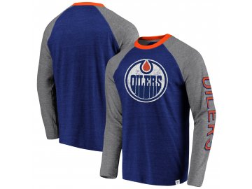Tričko Edmonton Oilers True Classics Tri-Blend Raglan