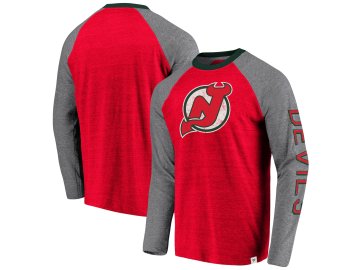 Tričko New Jersey Devils True Classics Tri-Blend Raglan