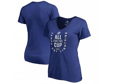 Dámské tričko Tampa Bay Lightning 2018 Stanley Cup Playoffs Bound Behind The Net