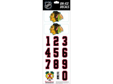 Samolepky na Helmu Chicago Blackhawks Decals