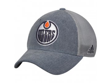 Kšiltovka Edmonton Oilers Adidas Sun Bleached Meshback Flex