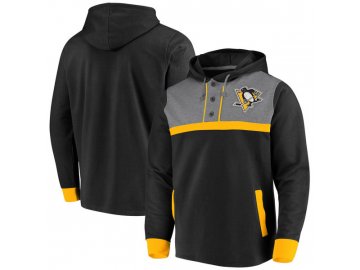 Mikina Pittsburgh Penguins True Classics 3-Button Pullover Hoodie