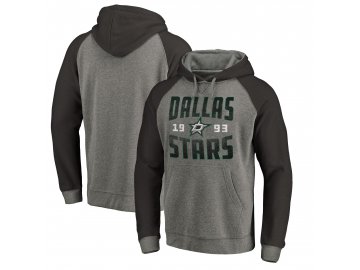 Mikina Dallas Stars Timeless Collection Antique Stack Tri-Blend Raglan