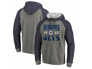 Mikina Winnipeg Jets Timeless Collection Antique Stack Tri-Blend Raglan