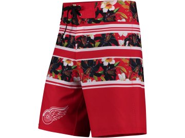 Plavky Detroit Red Wings Floral Stripe Boardshorts