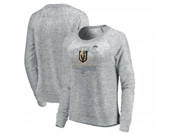 Dámská Mikina Vegas Golden Knights 2018 Western Conference Champions Big Time Play Crewneck