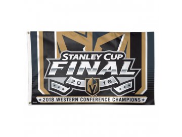 Vlajka Vegas Golden Knights 2018 Western Conference Champions On-Ice Flag