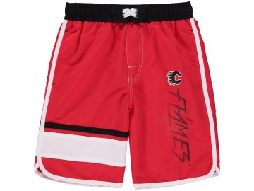 Dětské plavky Calgary Flames Color Block Swim Trunks