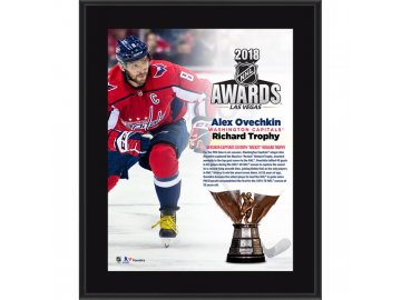 Plaketa Alexander Ovechkin 2018 Maurice Richard Trophy Winner