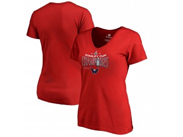 Dámské tričko Washington Capitals 2018 Stanley Cup Champions Locker Room Appeal Play Red
