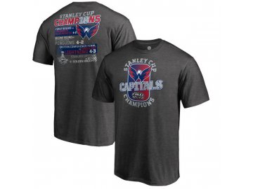 Pánské tričko Washington Capitals 2018 Stanley Cup Champions Goal Line (Velikost XXL)