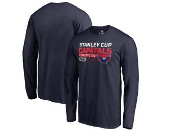 Pánské tričko Washington Capitals 2018 Stanley Cup Champions Pumped Up dlouhý rukáv (Velikost XXL)