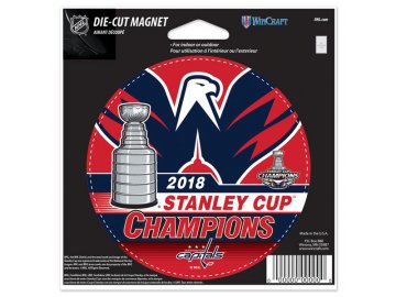 Magnet Washington Capitals 2018 Stanley Cup Champions 5.5" Die-Cut Car Magnet